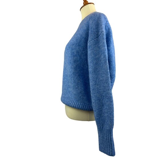 Zara Blue Crew Neck Sweater - Picture 2 of 8